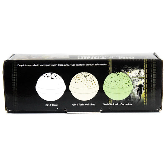 Lot de 3 bombes de bain au gin tonic