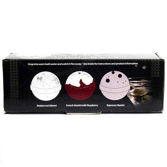 Lot de 3 bombes de bain Martini