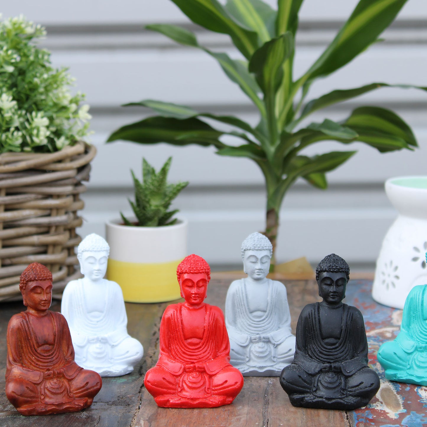 6 x Mini Buddha Mate (couleurs assorties)