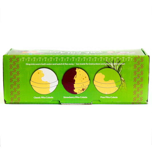 Lot de 3 bombes de bain à la piña colada