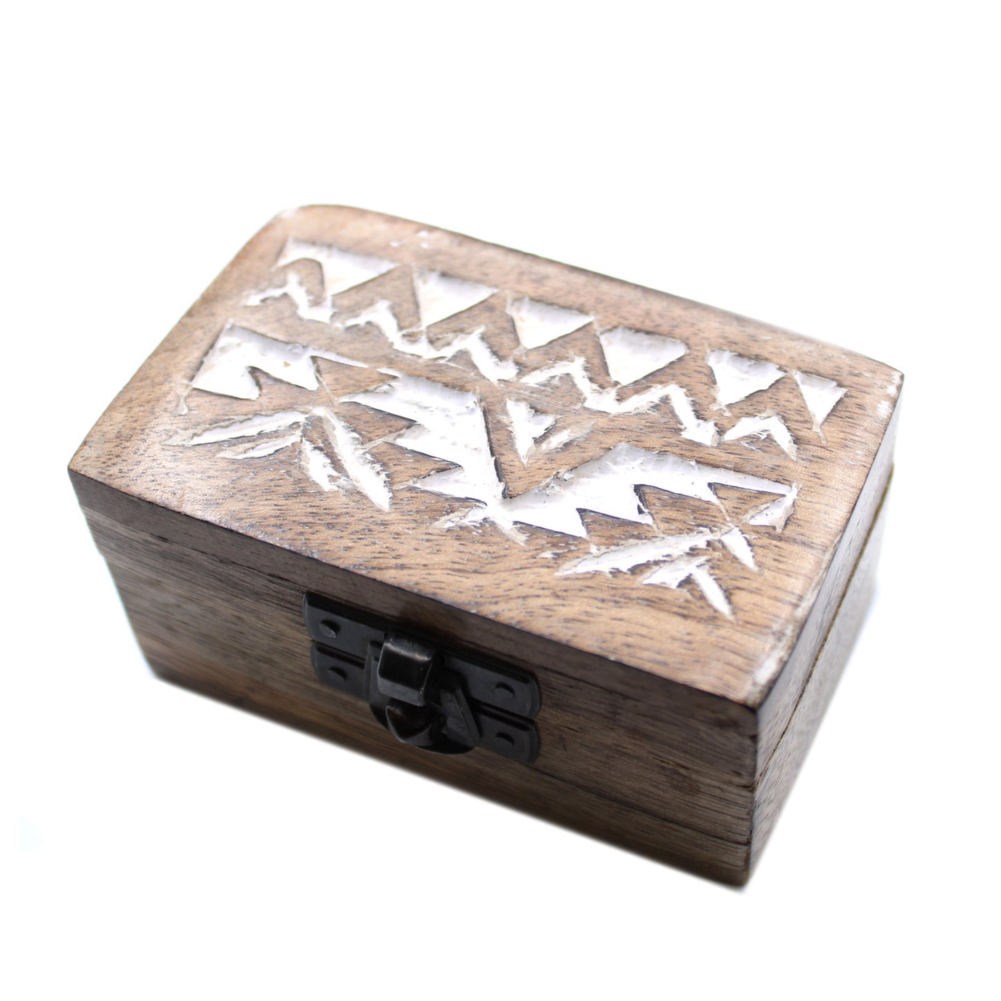 Boîte en bois blanche - Pilulier design slave 3x1,5