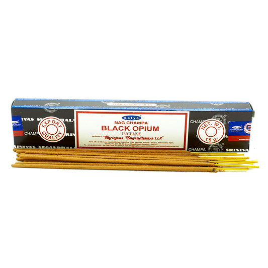Bâtonnets d'encens Satya 15 g - Opium noir