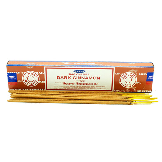 Bâtonnets d'encens Satya 15 g - Cannelle foncée
