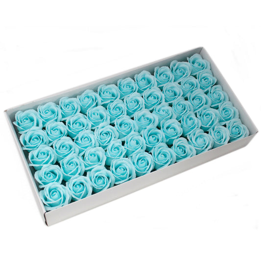 Mittlere Deko-Bastelblume - Babyblau