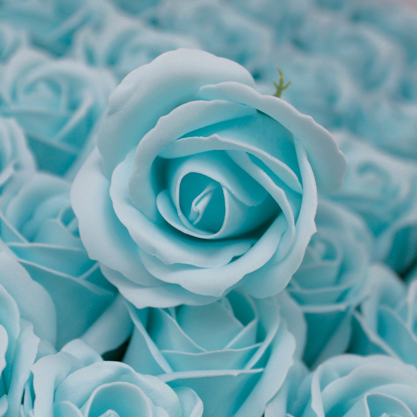 Mittlere Deko-Bastelblume - Babyblau