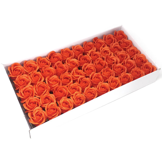 Mittlere Deko-Bastelblume - Dunkelorange