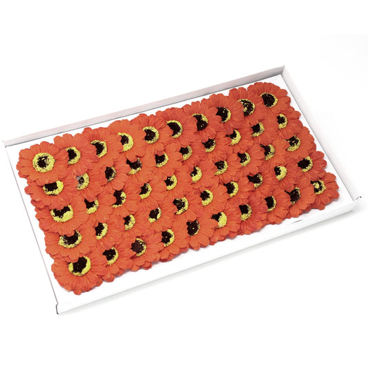 Sonnenblumen Deko Blume Basteln mittel - orange