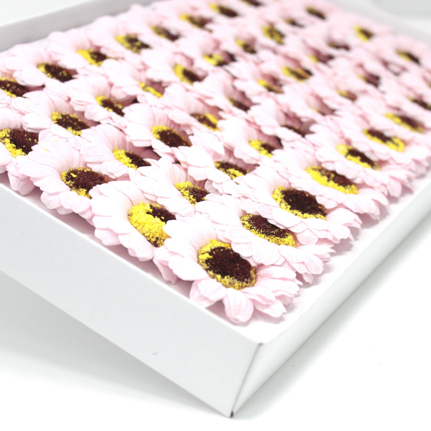Sonnenblumen-Blumenbasteldeko mittel - rosa
