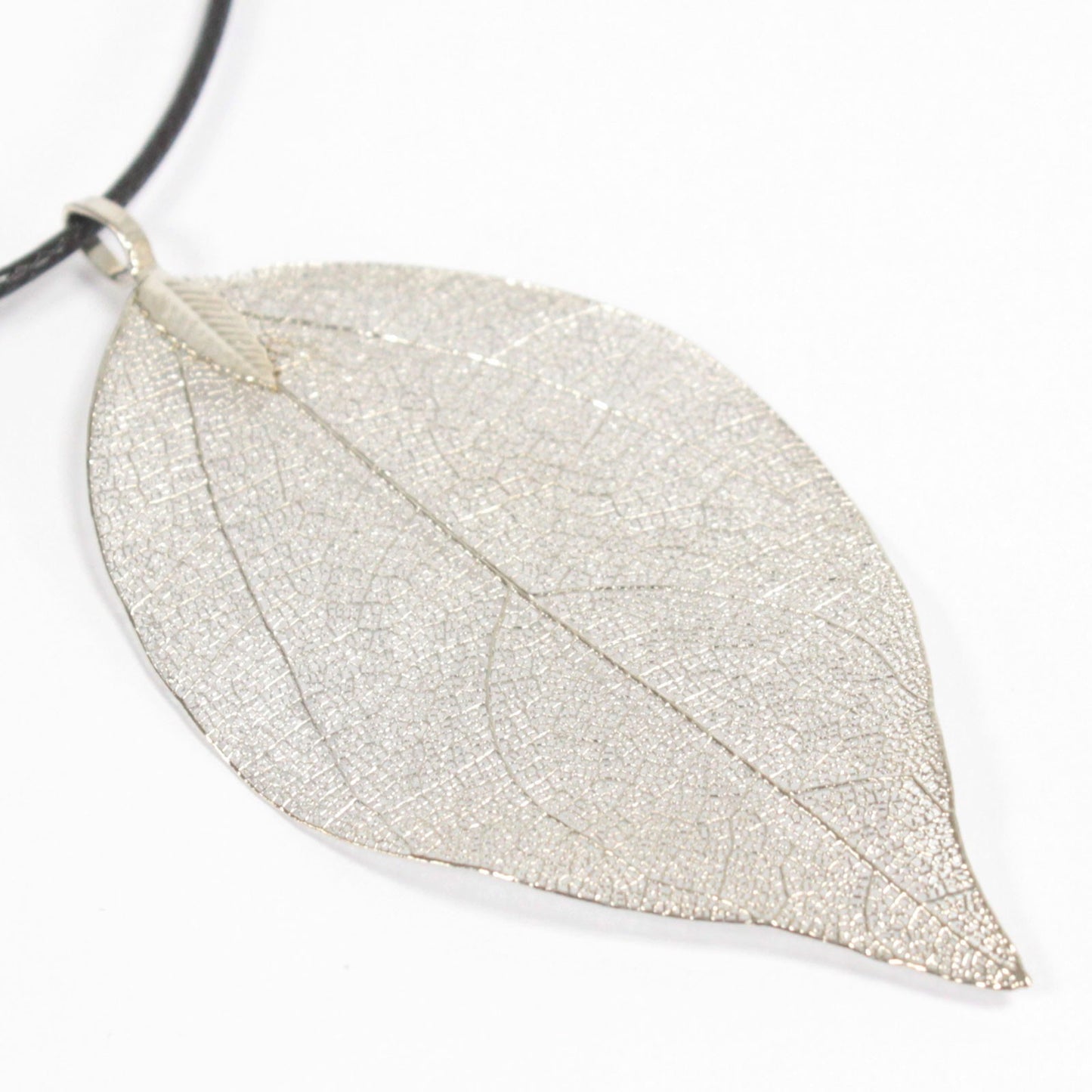 Collier - Feuille de Valeur - Argent