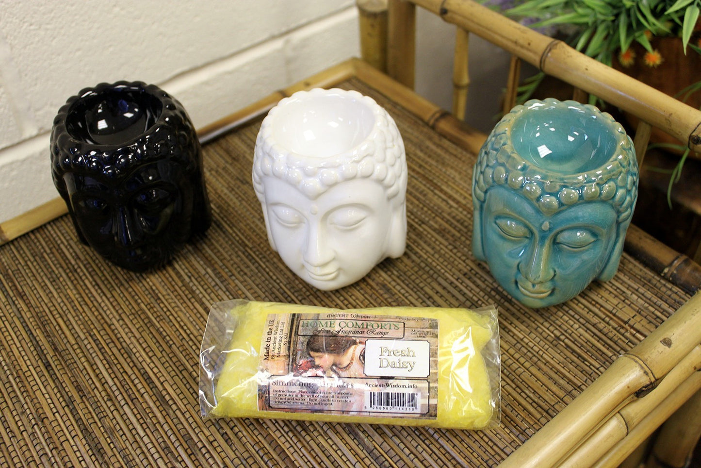 Buddha Ölbrenner - weiß
