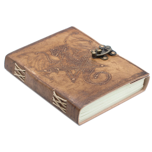 Carnet Dragon en cuir (20x15 cm)