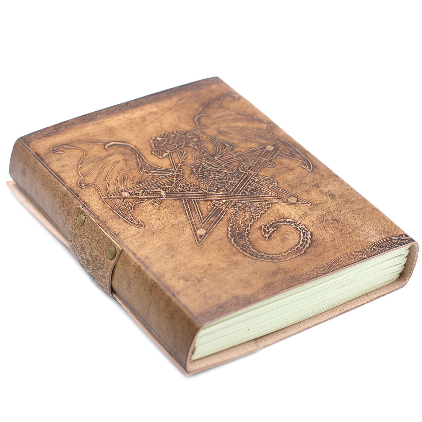 Carnet Dragon en cuir (20x15 cm)