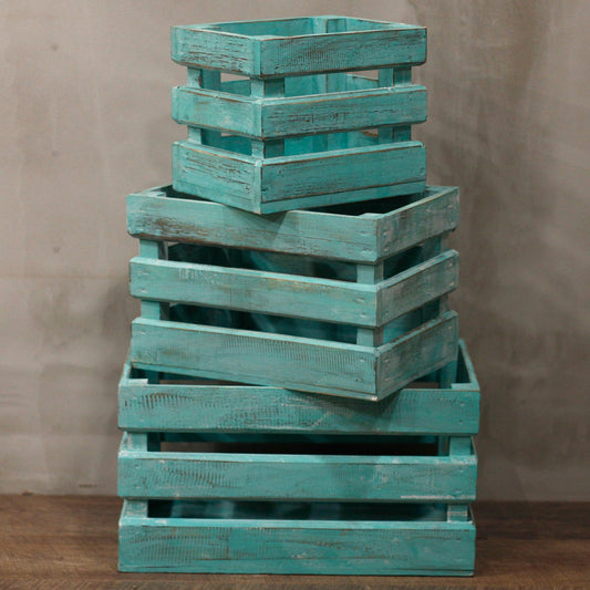 Obstkisten 3er Set - Grün
