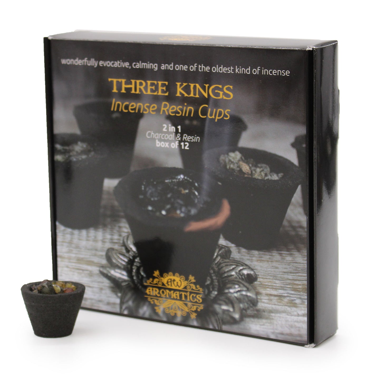 Coffret de 12 gobelets en résine - Rois mages