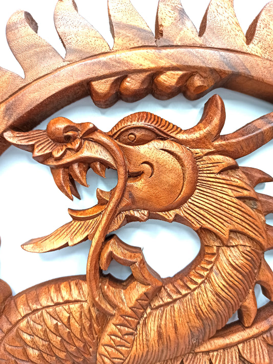 Panneau en bois - Dragon 40cm