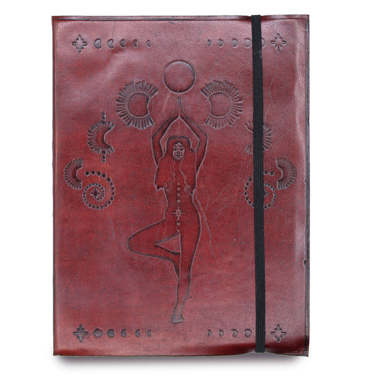 Carnet moyen avec élastique - Déesse Cosmique