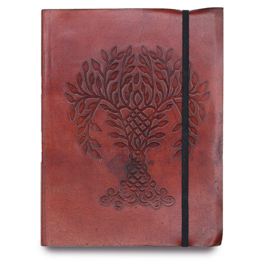 Carnet moyen avec élastique - Arbre de vie