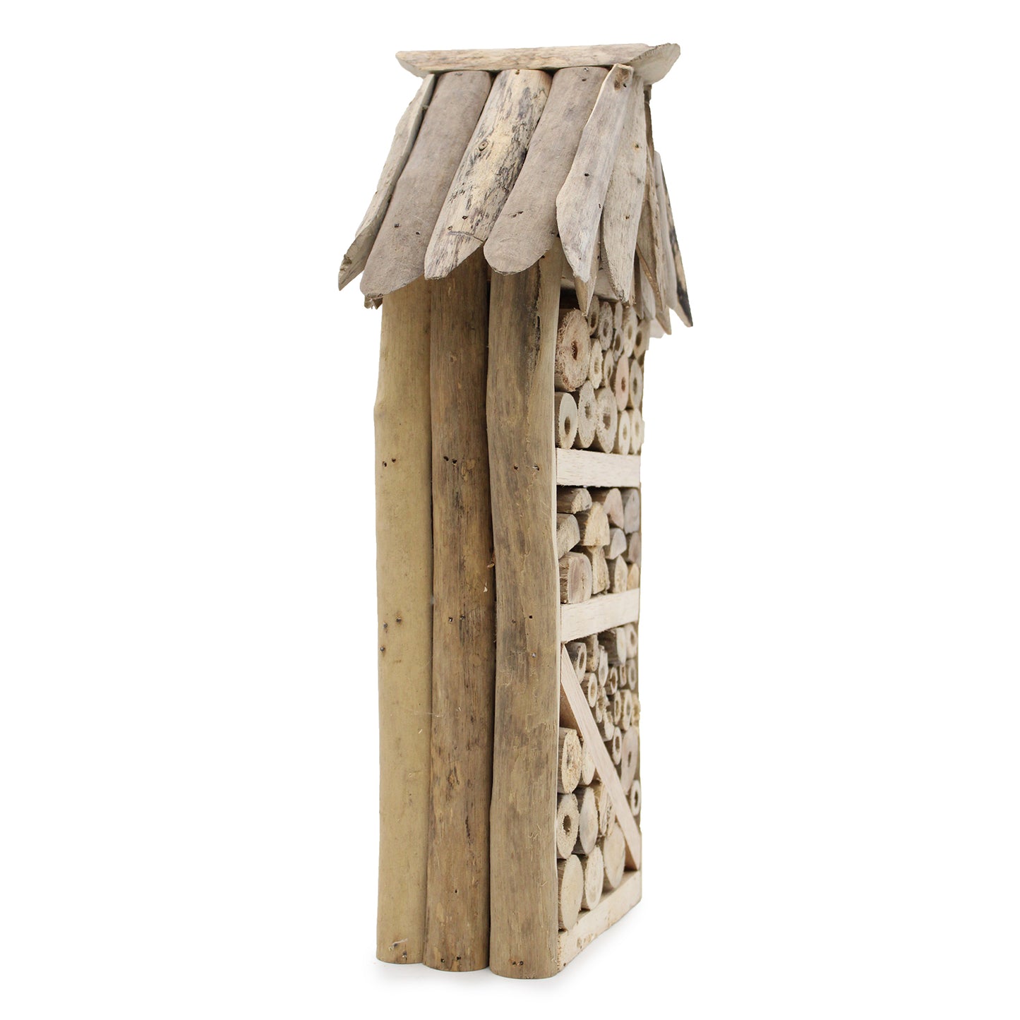 Insekten- und Bienenschutz aus Treibholz - Zweistöckiges Haus