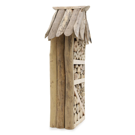 Insekten- und Bienenschutz aus Treibholz - Zweistöckiges Haus