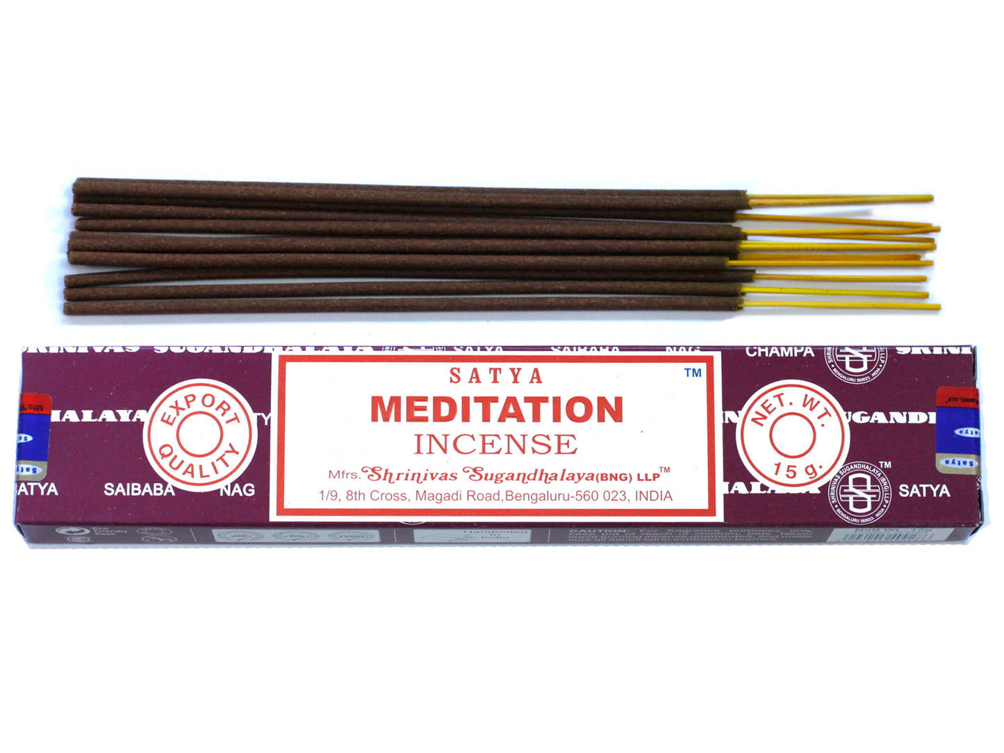 Bâtonnets d'encens Satya 15 g - Méditation