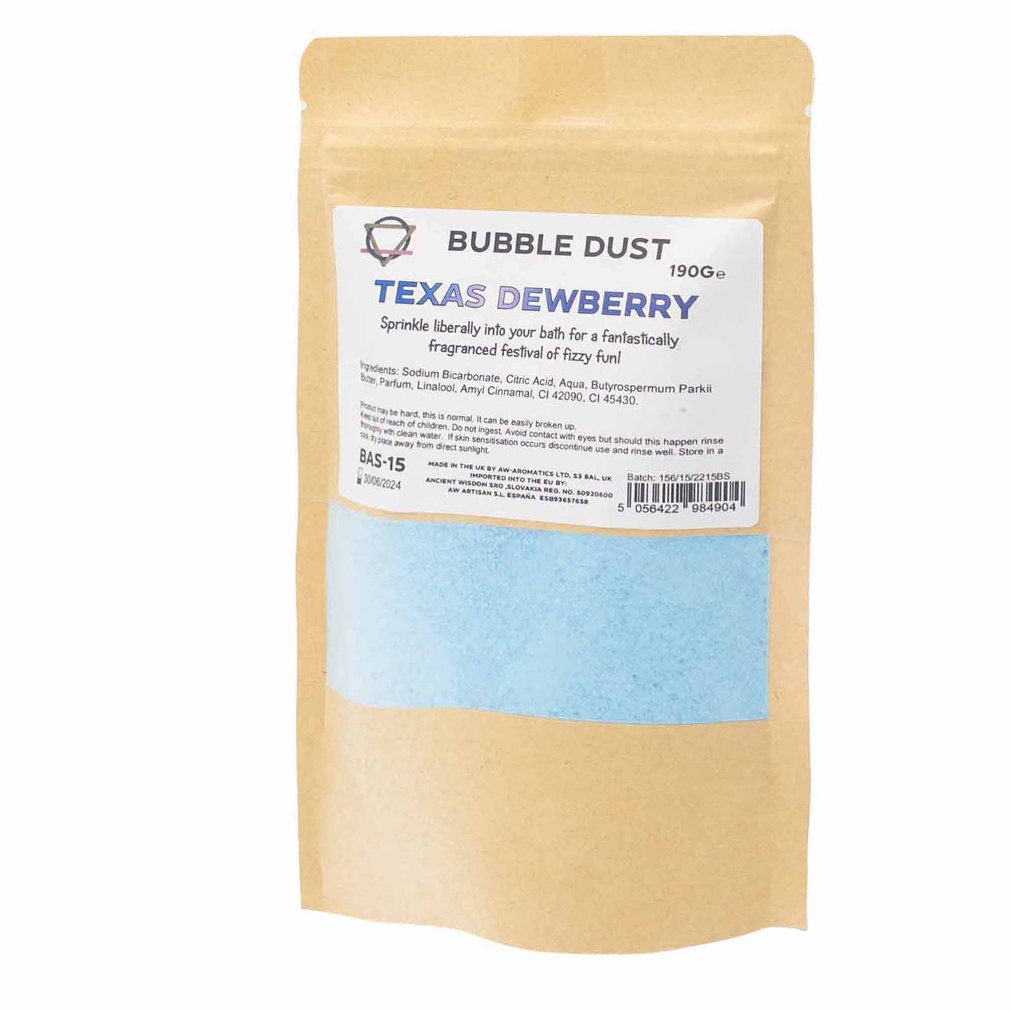 Poudre de bain aux myrtilles du Texas 190 g