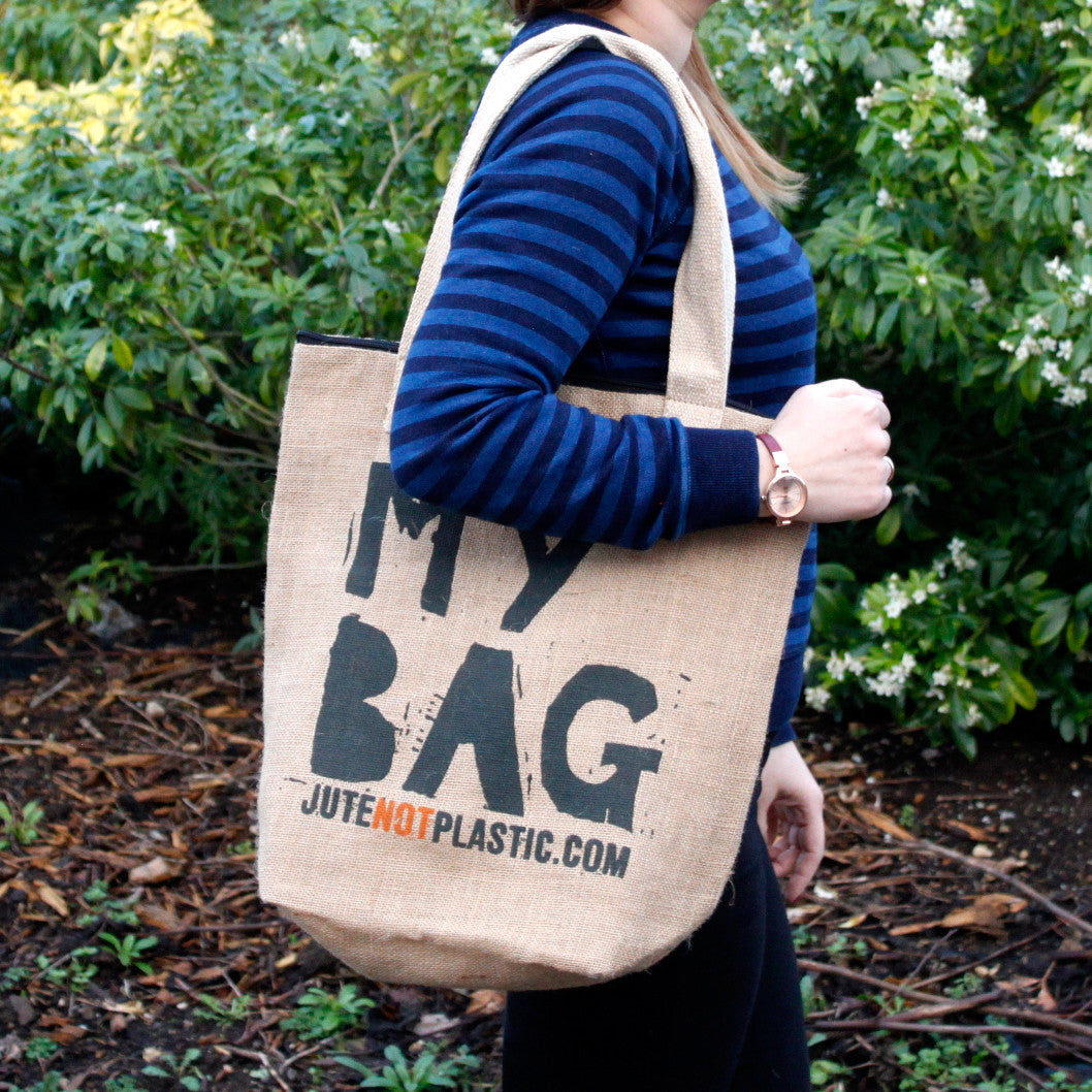 Sac en jute écologique - Mon sac - (4 modèles assortis)