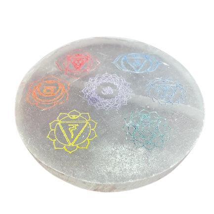 Plaque de charge moyenne 10 cm - Motif Chakra (col)