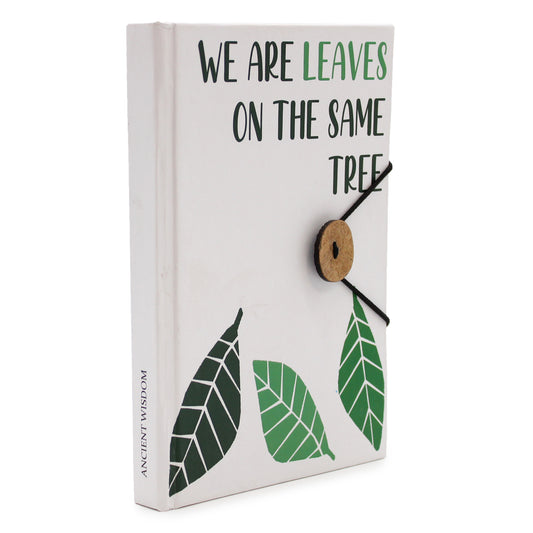 Petit carnet avec sangle - Feuilles sur le même arbre
