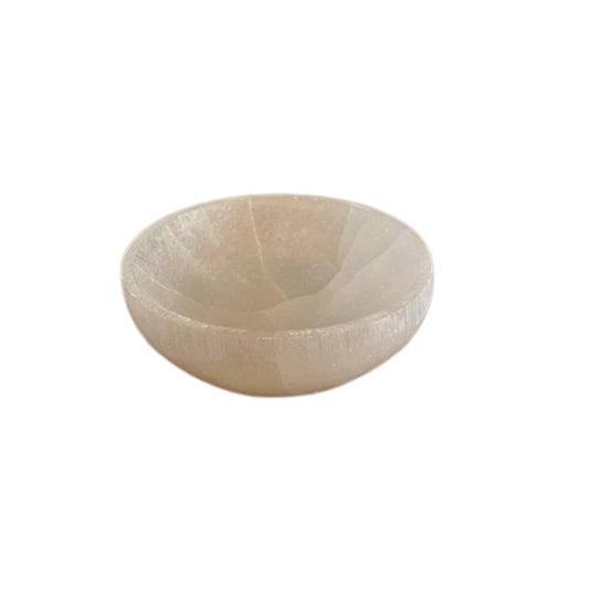 Bol rond en sélénite - 10 cm