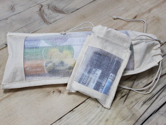 Sac en coton pour fenêtre plus longue - 35x15cm