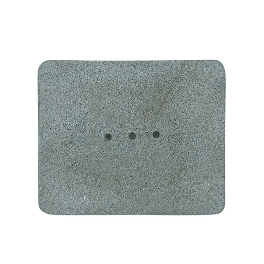 Porte-savon en pierre Ziolit, de forme carrée