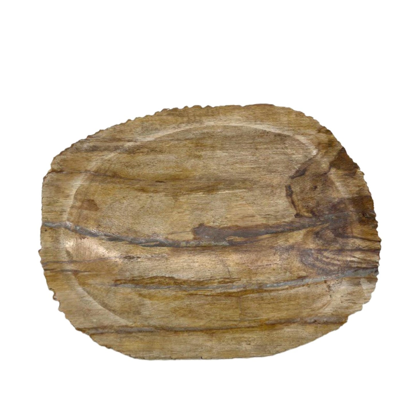 Porte-savon en bois pétrifié marron