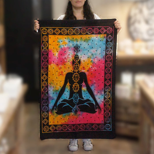 Décoration murale en coton - Chakra du Bouddha