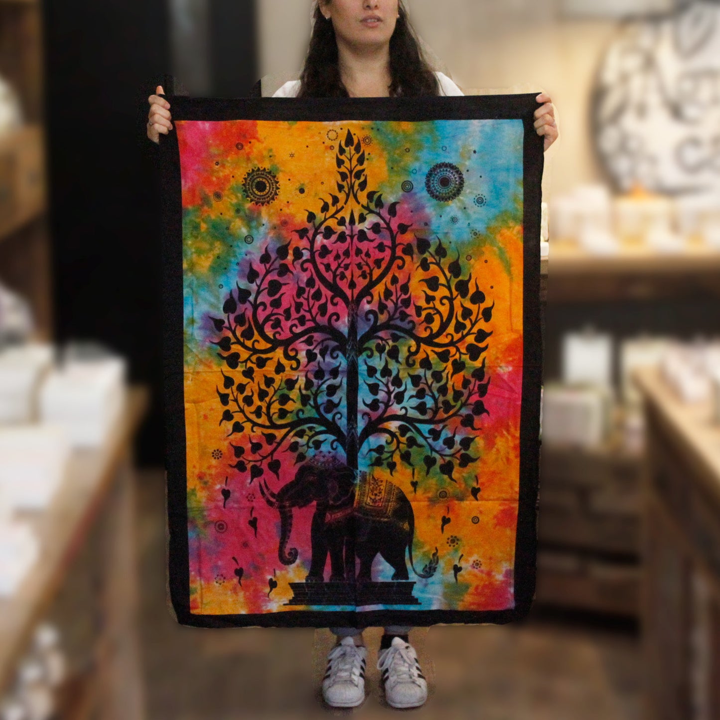 Décoration murale en coton - Arbre éléphant