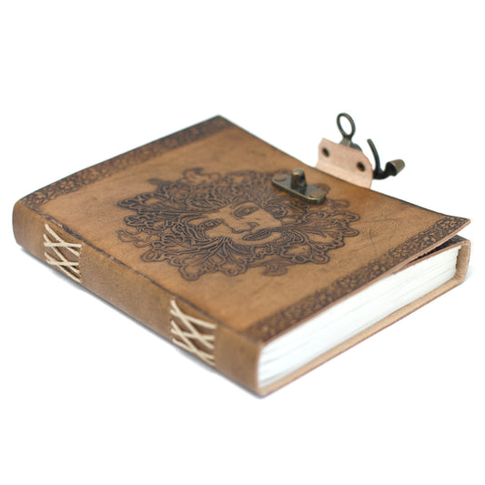Carnet Greenman en cuir