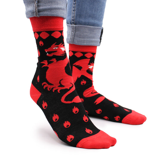 Hop Hare Socken (41-46) - Rote Drachen