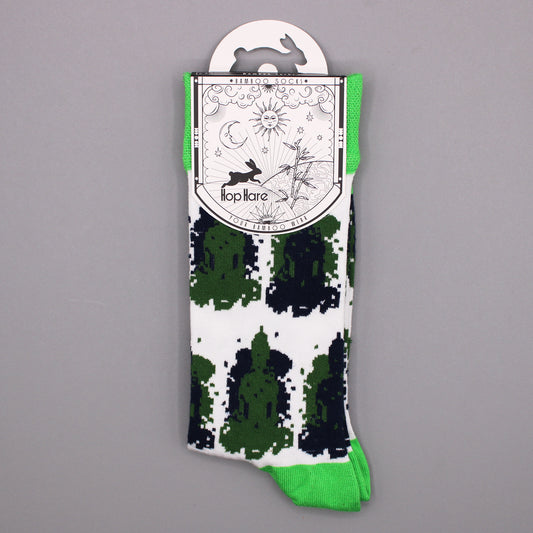 Bambus-Hopfenhasensocken (S/M) - Bali Buddha