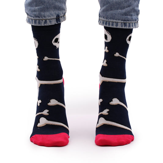 Hop Hare Socken (41-46) - Totenköpfe und Knochen