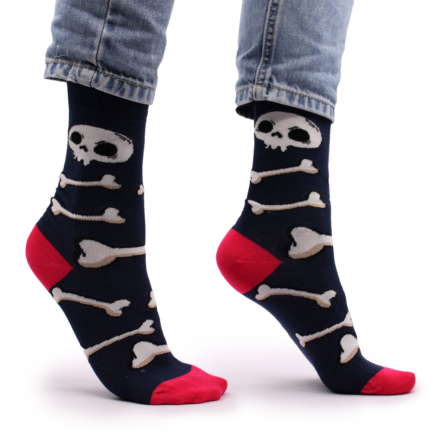Hop Hare Socken (41-46) - Totenköpfe und Knochen