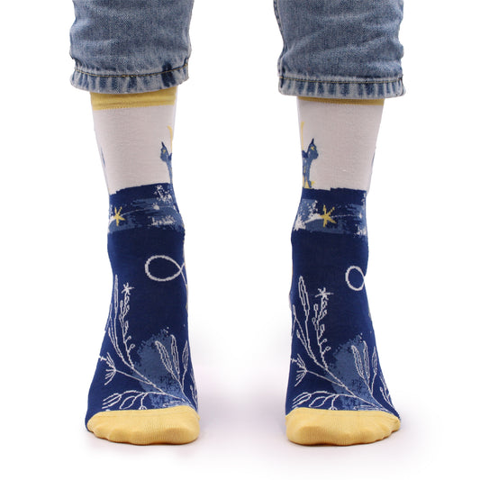 Hop Hare Socken (41-46) - Mitternachtskatze