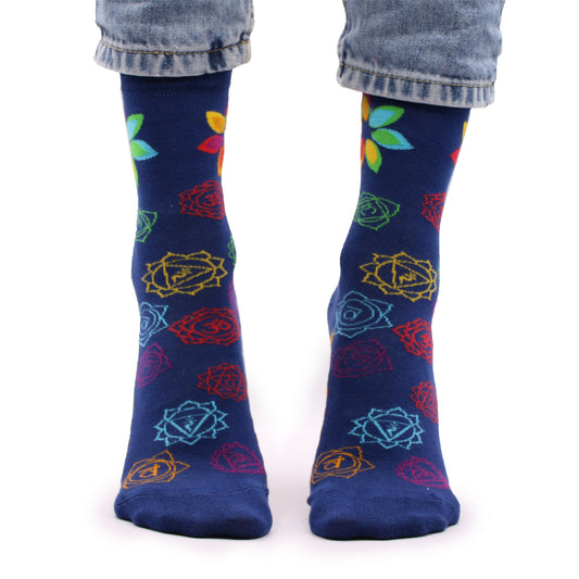Hop Hare Socken (41-46) - Regenbogenchakra