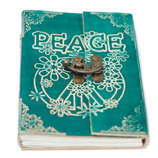 Carnet de notes en cuir Peace