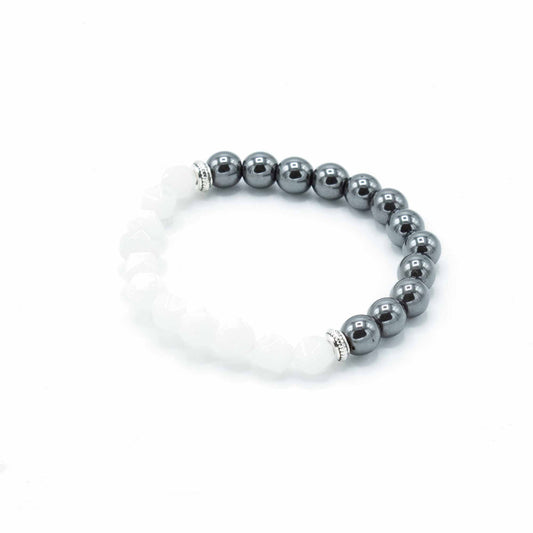 Bracelet en pierres précieuses sculptées - Quartz magnétique