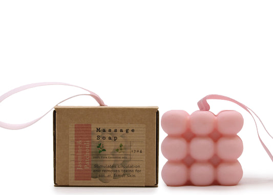 Savon de massage individuel en boîte - Jasmin et patchouli