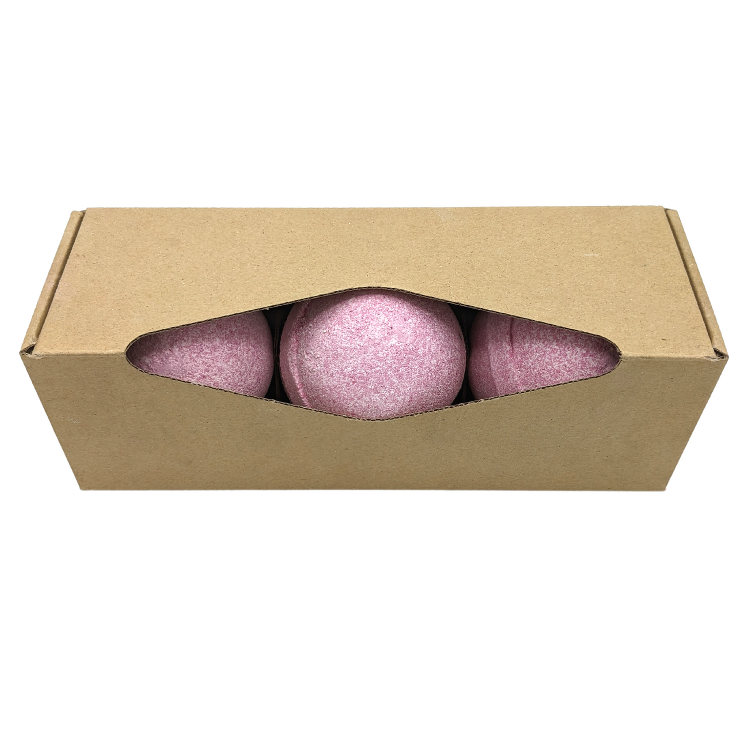 3 x Bombes de bain Pavlova à la fraise - Rouge et blanc
