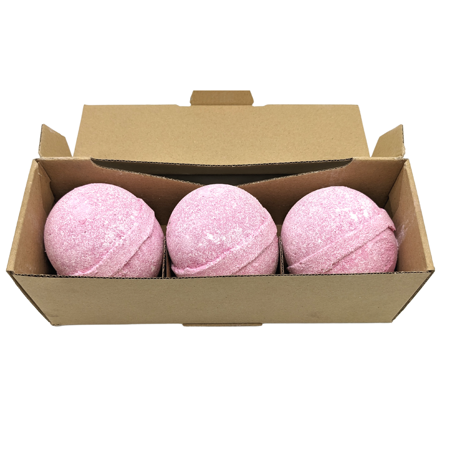 3 x Bombes de bain Pavlova à la fraise - Rouge et blanc