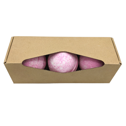 3 bombes au beurre de karité - Framboise et poivre noir