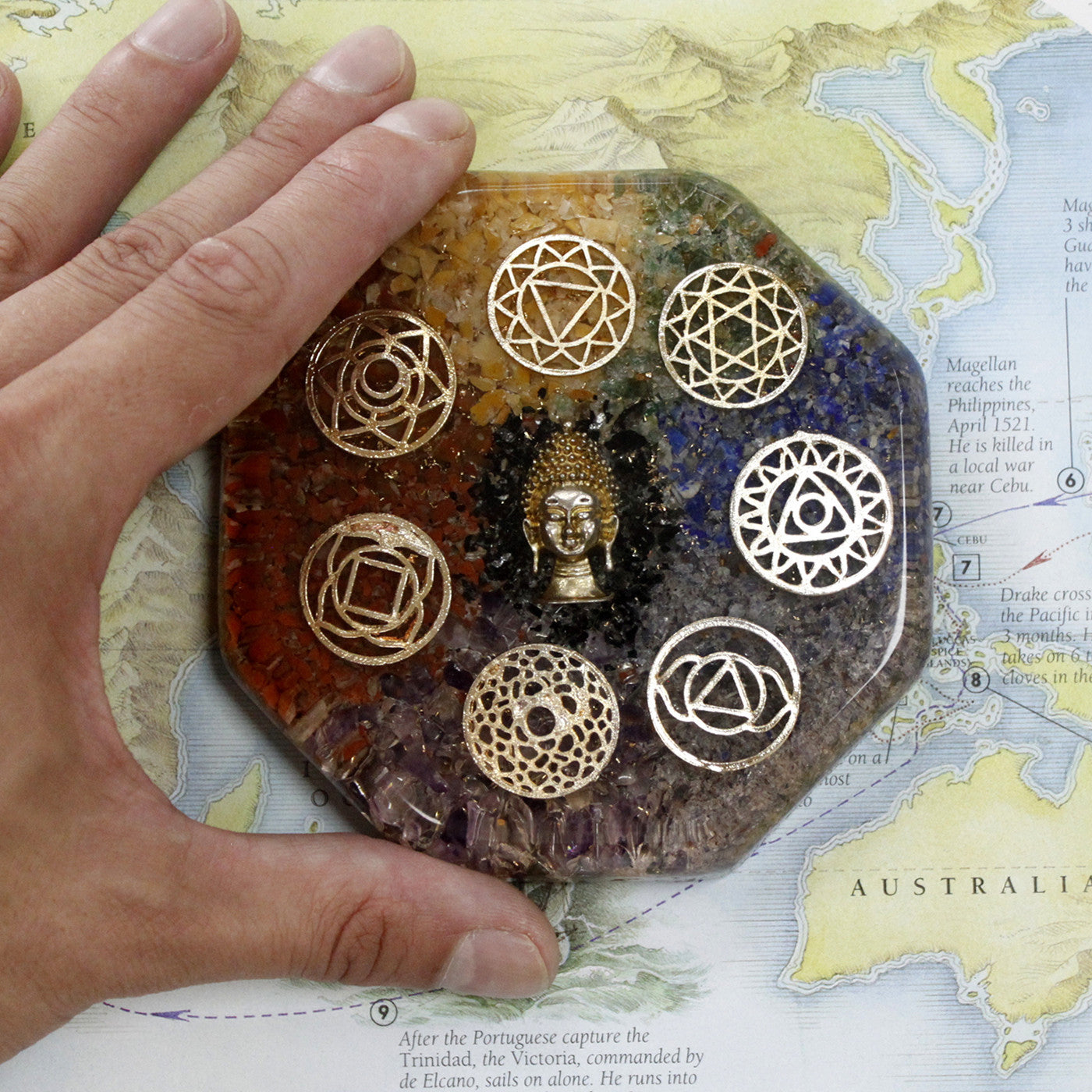 Büro-Orgonit - Buddha-Chakra - Groß