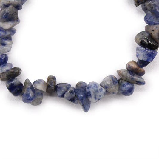 Bracelet en fragments de pierres précieuses - Sodalite