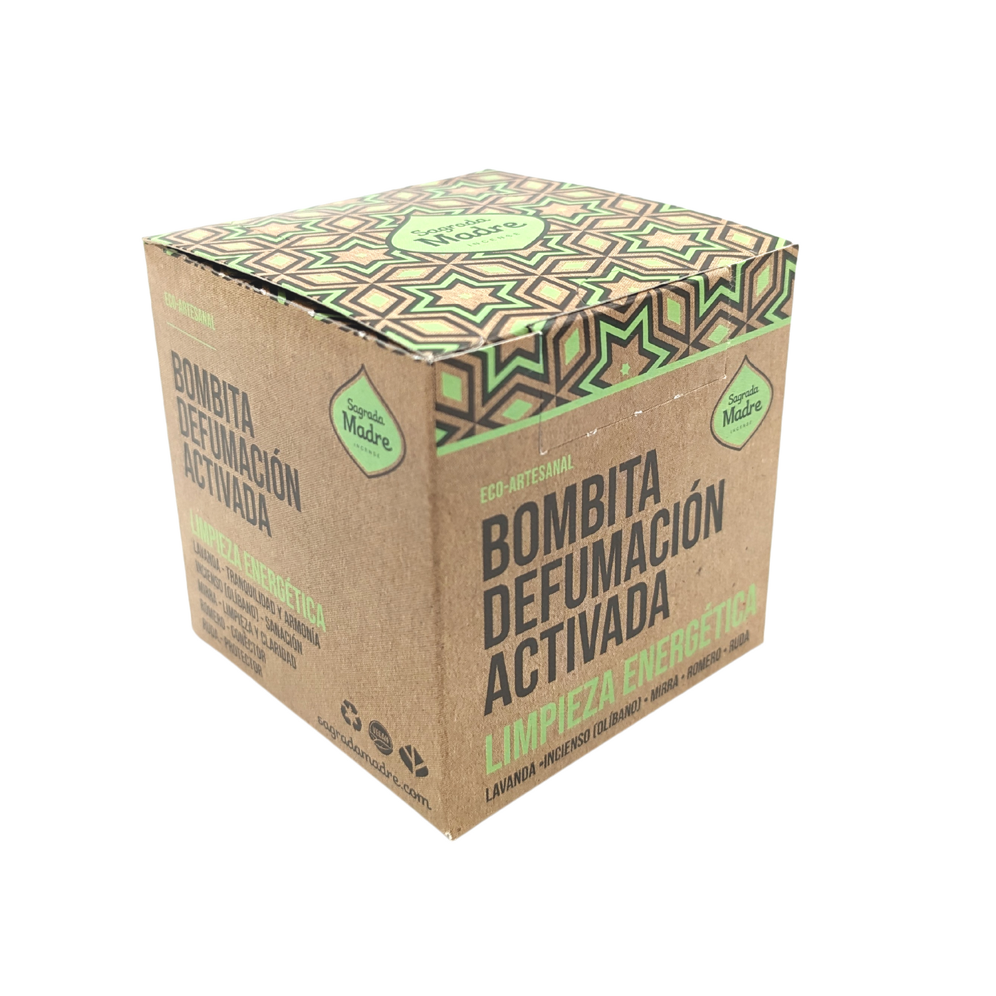 Boîte de 8 ampoules d'encens nettoyantes énergétiques.